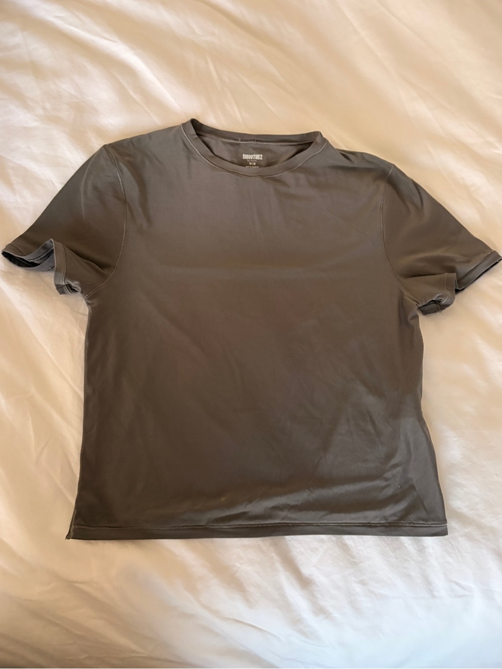 Aerie SMOOTHEZ Short Sleeve Crew T-Shirt Gray | Medium